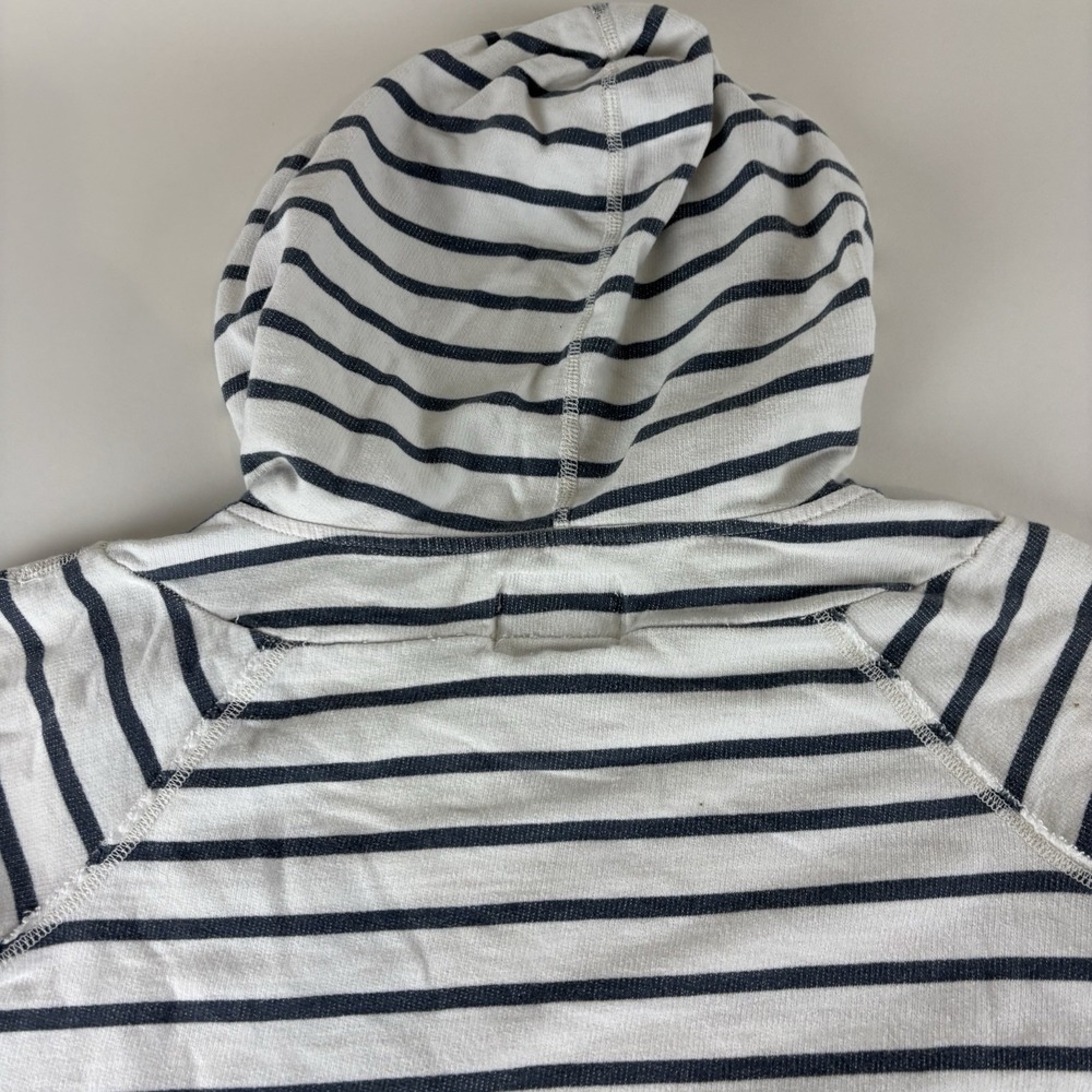 American Eagle Outfitters Eagle Fleece Striped Pullover Hoodie Size Medium - Picture 5 of 8